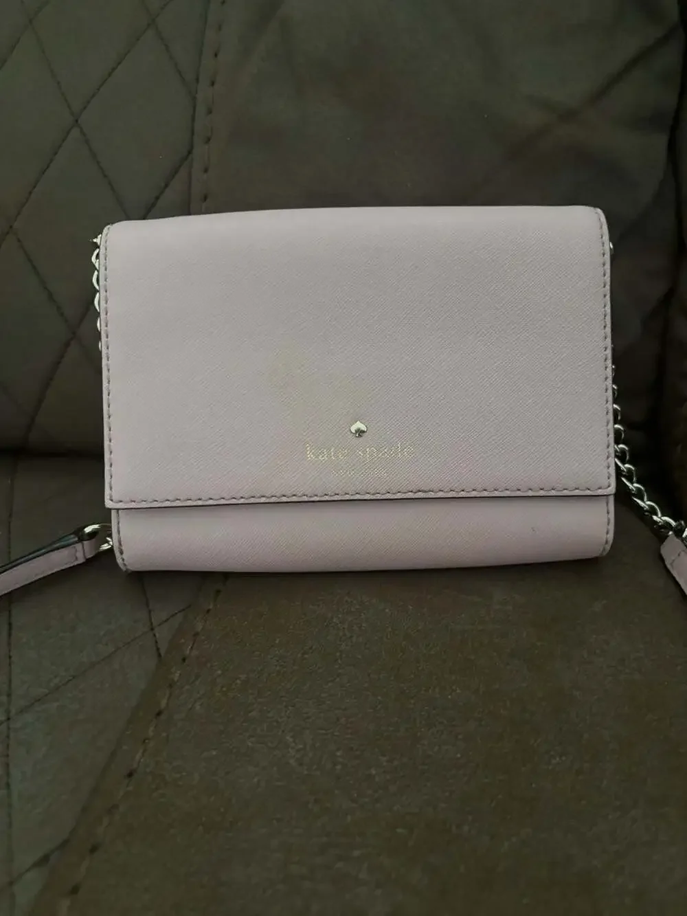 Kate Spade Cedar Street Cami Saffiano Leather Chain Crossbody Bag in Pink
